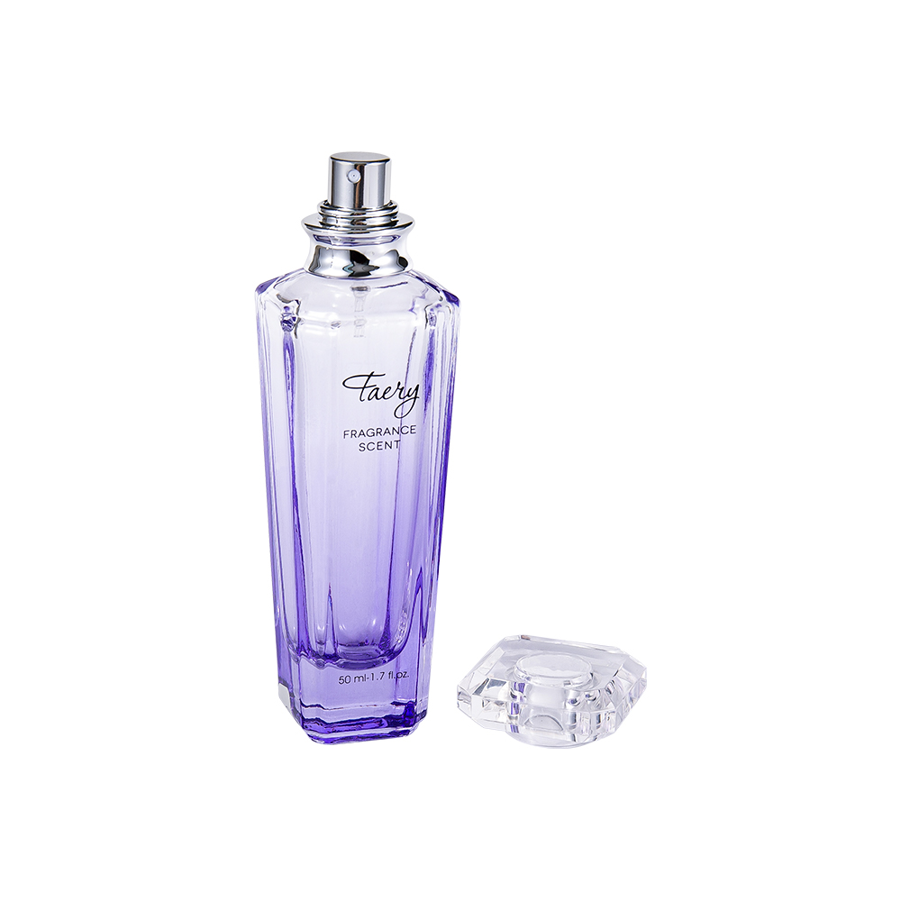 GC4199-WJ399 50MLBotol Parfum Kaca Berwarna Dengan Tutup Bevel SURLYN Bening