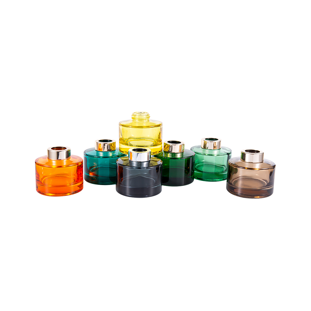 Botol Diffuser Berlapis Warna 100ML Dengan Tutup Aluminium UV Besar 28mm