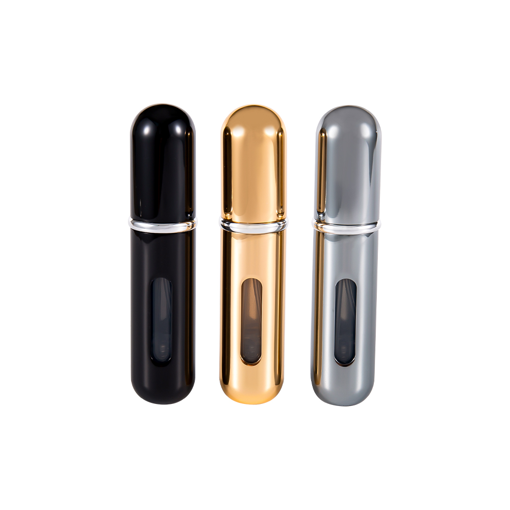 Botol Parfum Isi Ulang Bawah Bulat 5ML Aluminium Warna dan Logo yang Dapat Disesuaikan