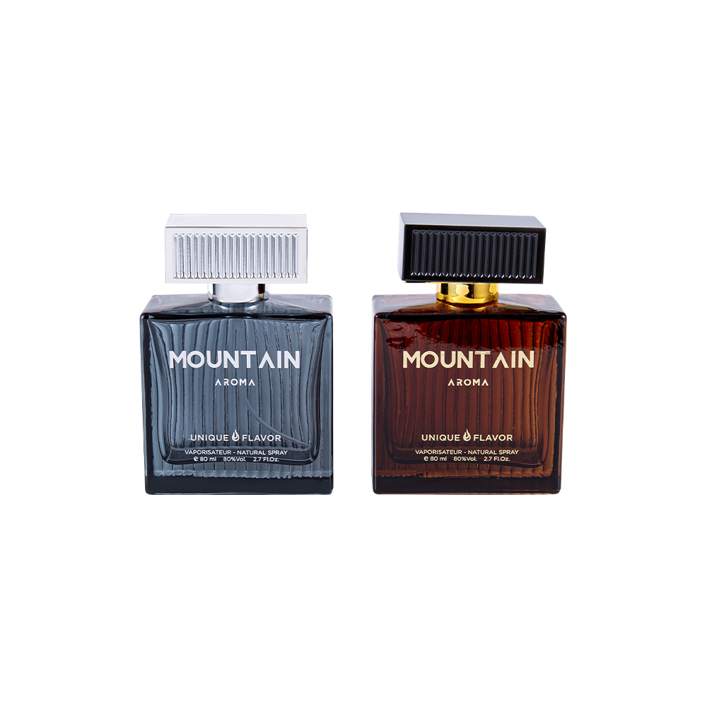 GC4311-WJ2092 80ML Botol Parfum Kaca Garis Vertikal Dengan Penutup Garis Plastik ABS