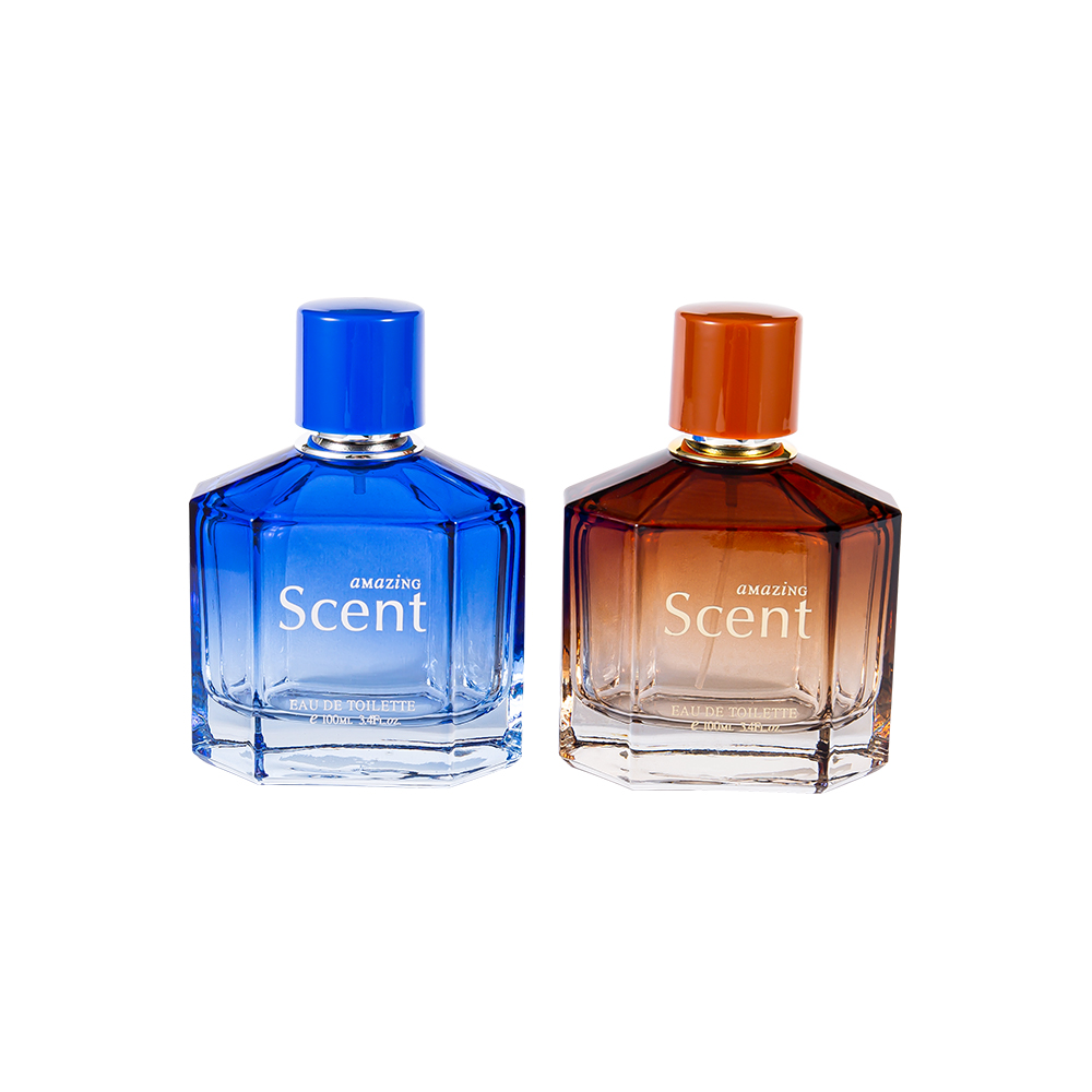 KY1104-WJ2099 100ML Botol Parfum Kaca Dekoratif dengan Tutup Parfum Bentuk Kustom 0,12CC