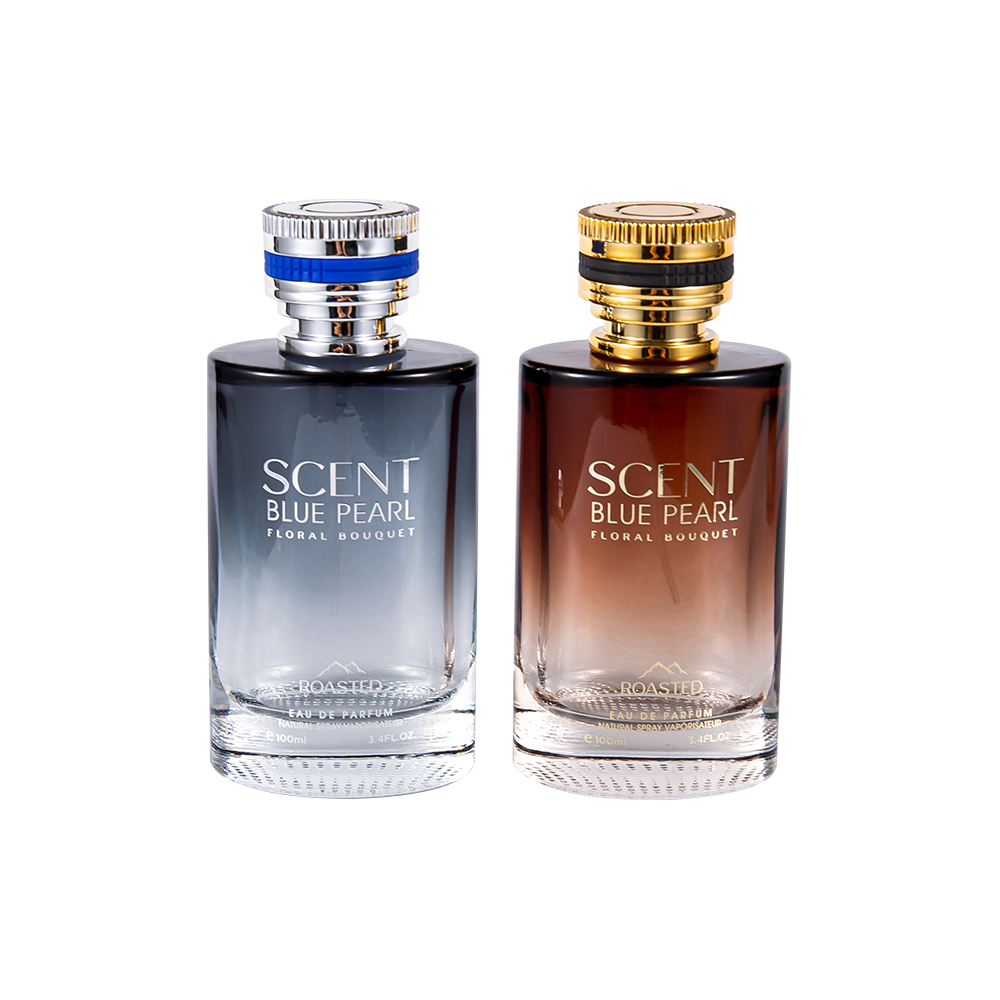 KY1109-WJ2098 100ML Botol Parfum Kaca Timbul Dengan Tutup Parfum Pcta