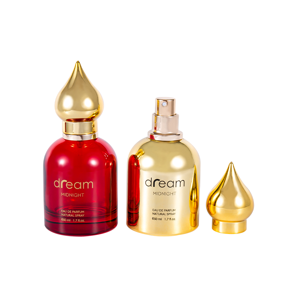 GC4085-WJ832 50ML Set Botol Parfum Pola Arab Dengan Tutup Parfum Pola Arab Emas UV