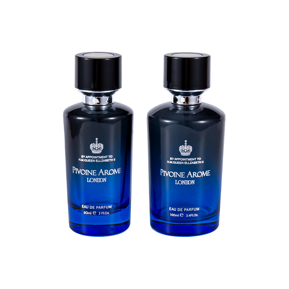 KY1596-WJ2390 100ML Set Botol Parfum Kaca Berkualitas Tinggi dengan Tutup Parfum ABS dan PP