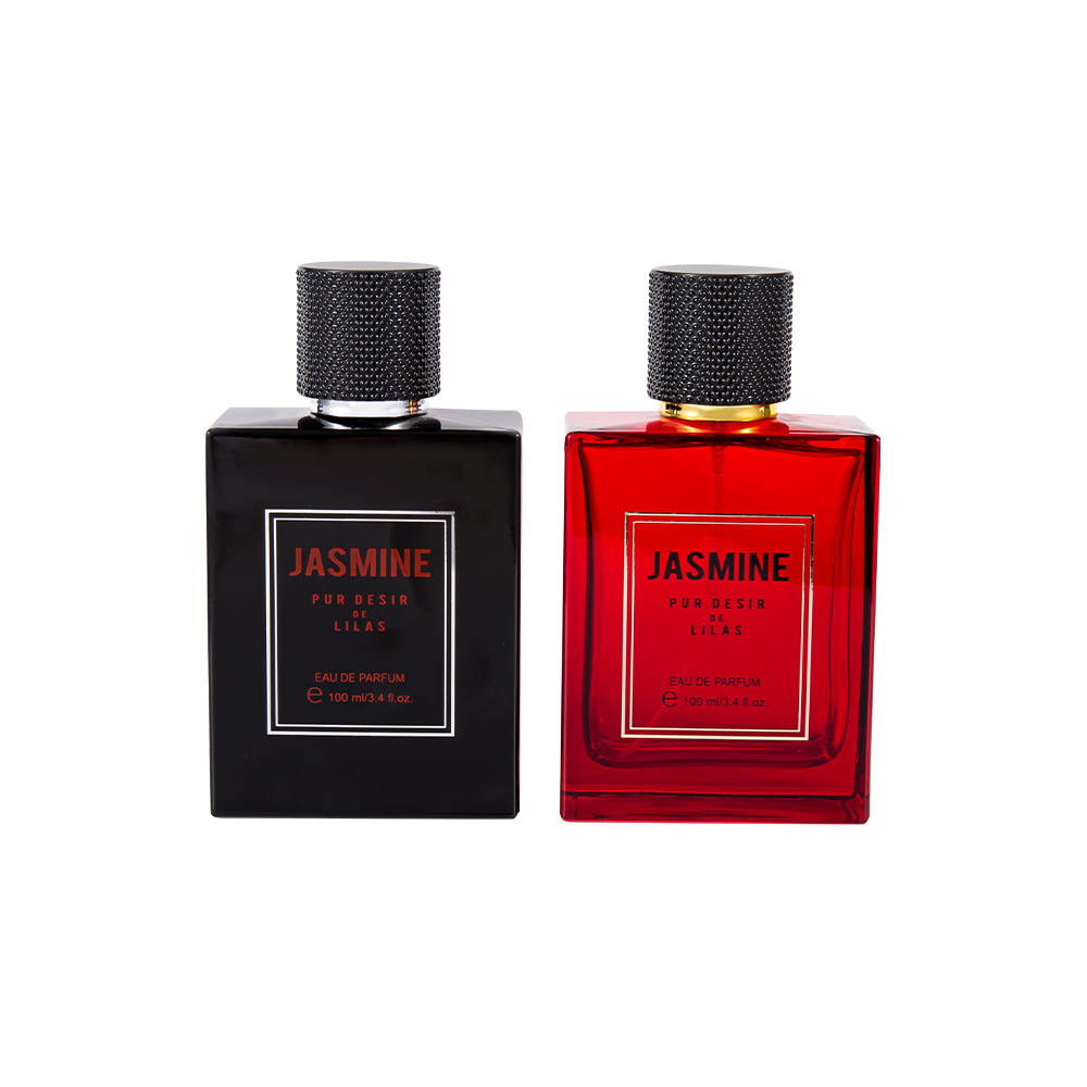 KY7-WJ2538 100ML Set Botol Parfum Kaca Halus dengan Tutup Parfum Berbintik