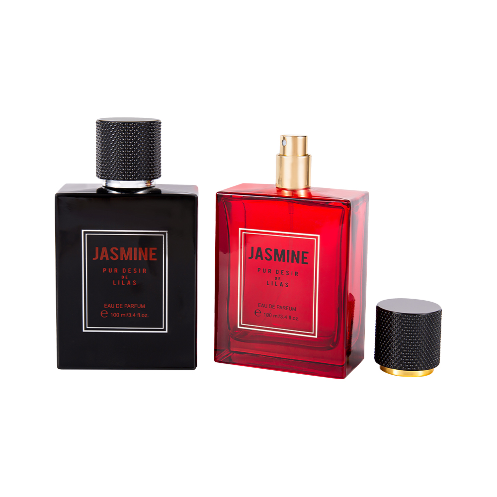 KY7-WJ2538 100ML Set Botol Parfum Kaca Halus dengan Tutup Parfum Berbintik
