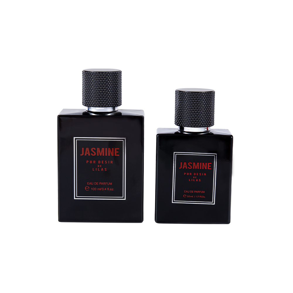 KY7-WJ2538 100ML Set Botol Parfum Kaca Halus dengan Tutup Parfum Berbintik