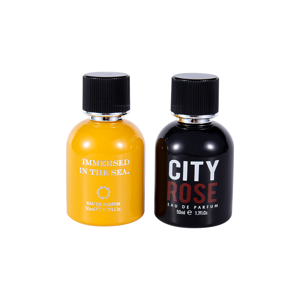 GC4464-WJ2339 50ML Botol Parfum Kaca Dekoratif Baru Dengan Tutup Parfum Hitam