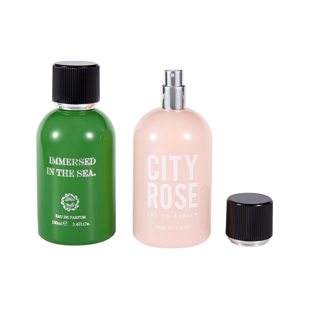 GC4463-WJ2361 100ML Botol Parfum Kaca Dekoratif Baru Dengan Tutup Parfum Hitam